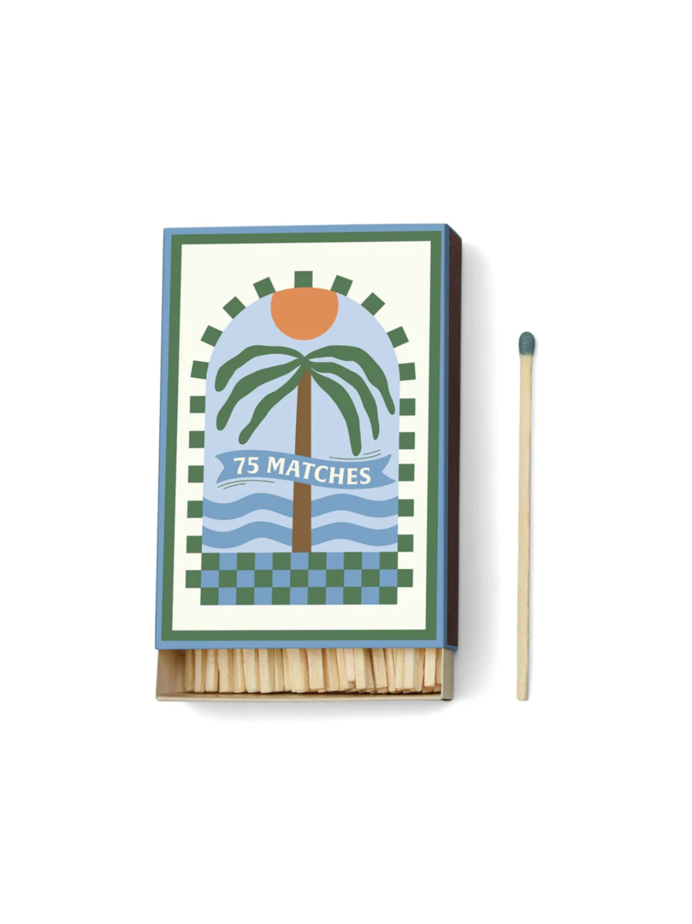 A Dopo 'Palm Tree' set 75 matches 9.6cm - Paddywax