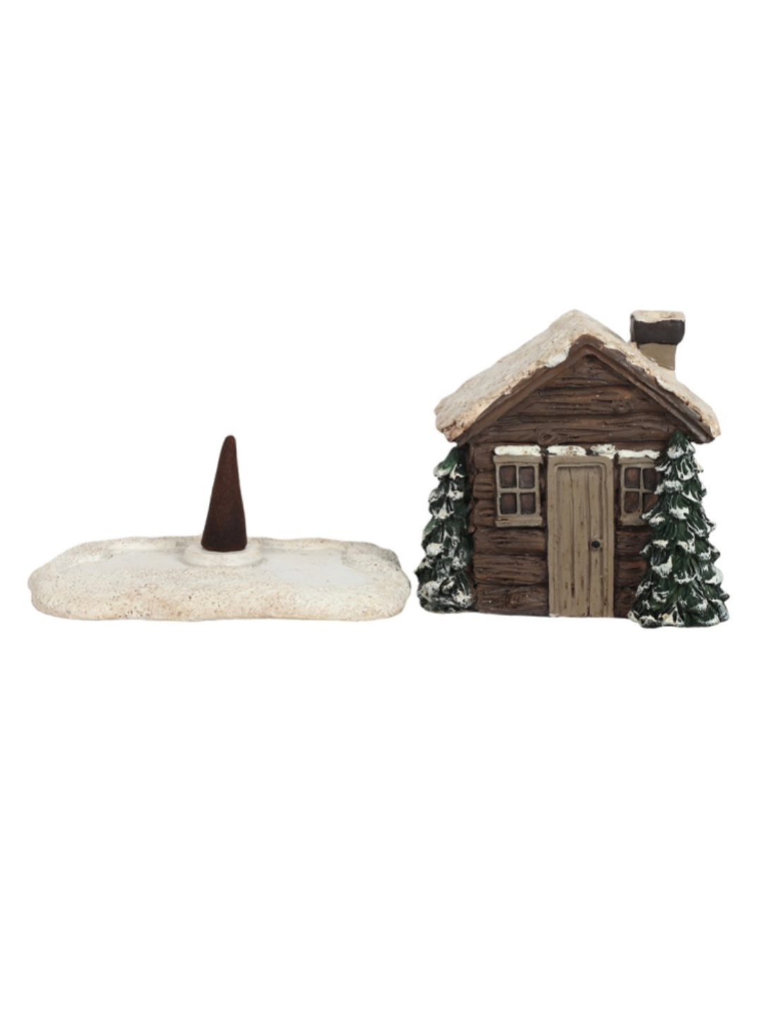 Log Cabin Incense Cone Burner