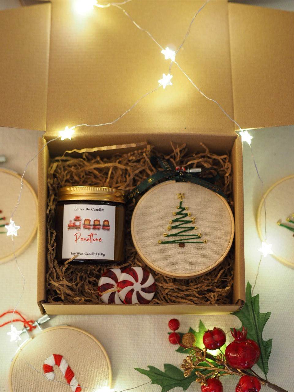 Christmas Box με Κερί & Στολίδι Christmas Tree