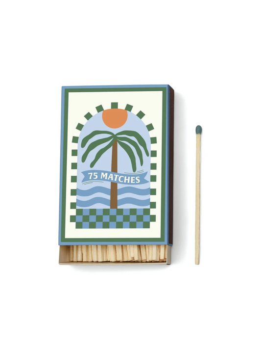 A Dopo 'Palm Tree' set 75 matches 9.6cm - Paddywax