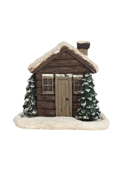 Log Cabin Incense Cone Burner