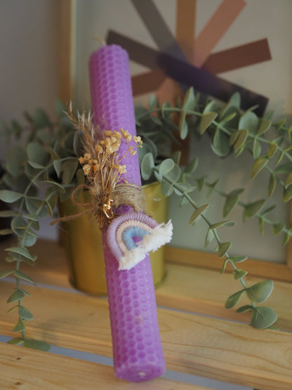 Handmade Honeycomb Easter Candles