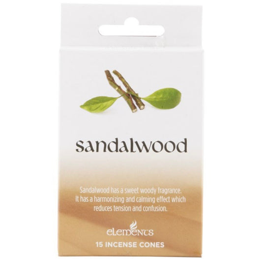 Sandalwood Αρωματικοί Κώνοι Θυμιάματος