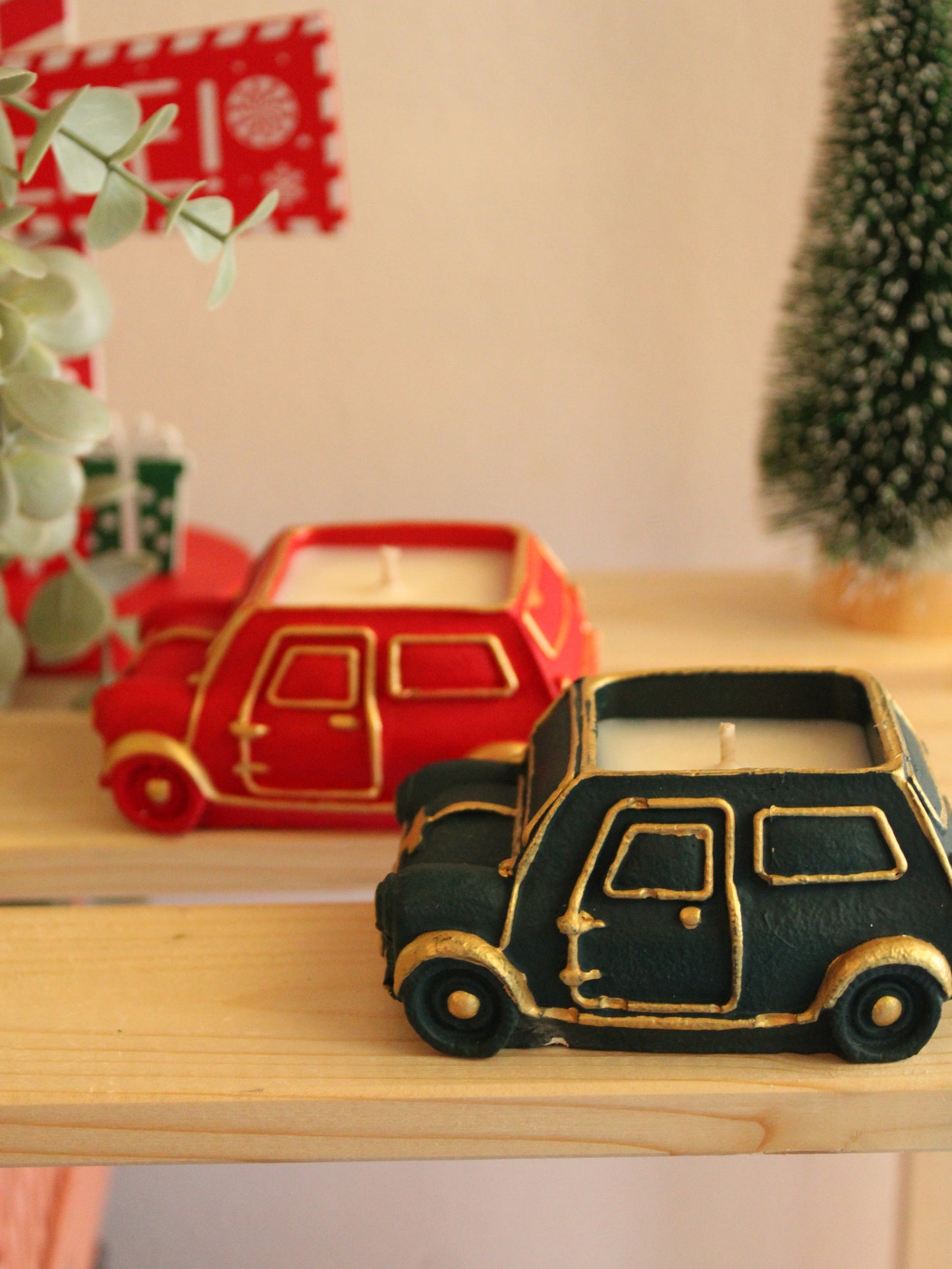 Χερoποίητο Δοχείο Κερί Αυτοκίνητο