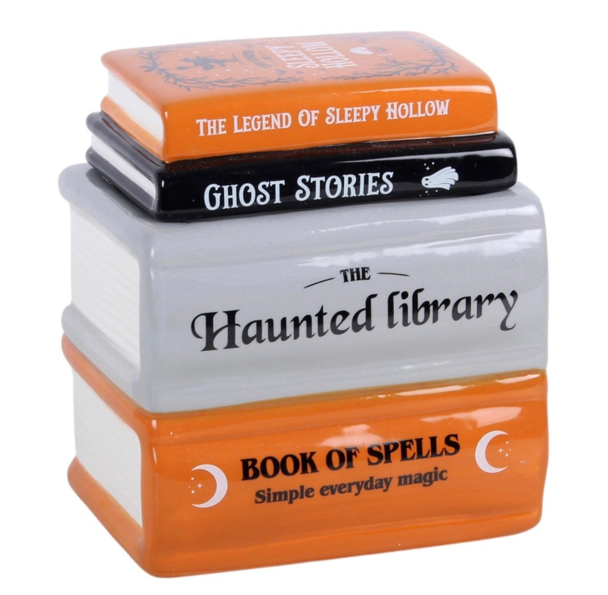 Haunted Library Book Stack Wax Burner
