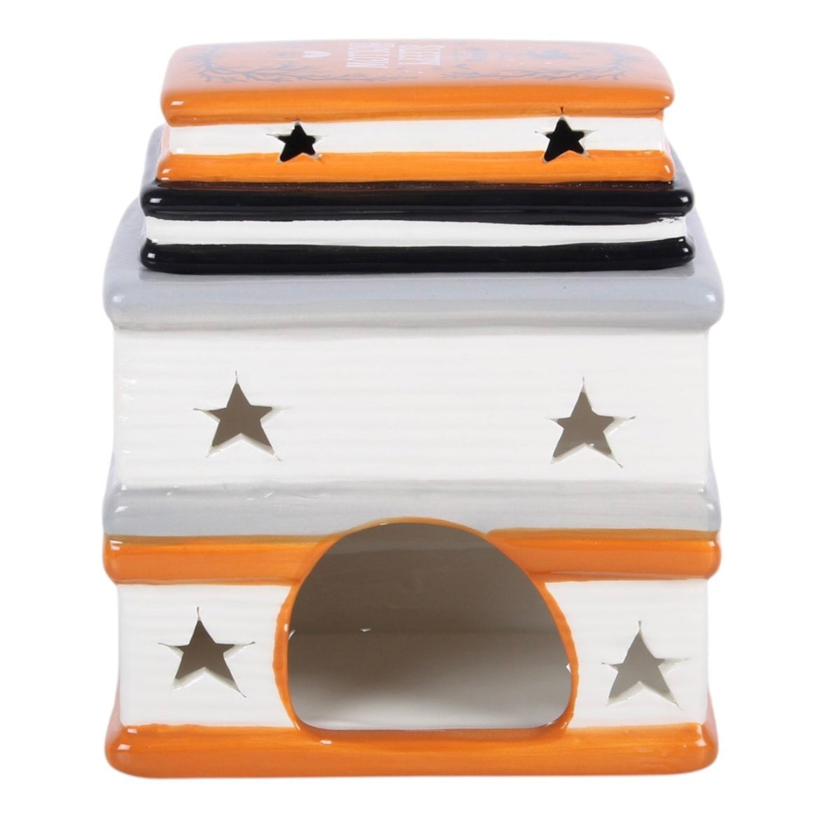 Haunted Library Book Stack Wax Burner