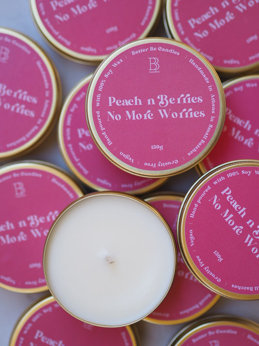 Peach n' Berries No More Worries | Natural Soy Wax