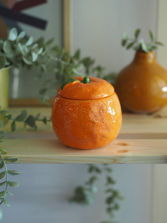 Κερί Σόγιας – Άνθος Πορτοκαλιάς σε κεραμικό δοχείο