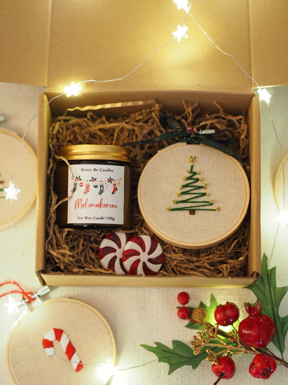 Christmas Box με Κερί & Στολίδι Christmas Tree