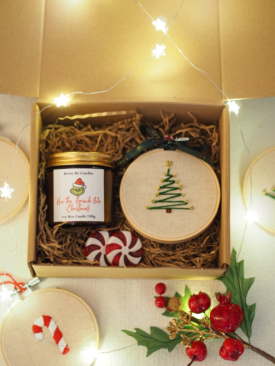 Christmas Box με Κερί & Στολίδι Christmas Tree