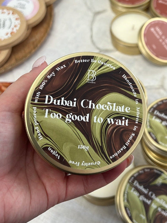 Dubai Chocolate Too good to wait | Natural Soy Candle